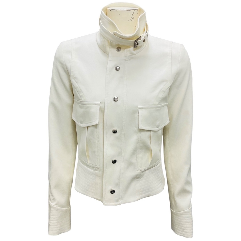 BARBARA BUI ECRU PATCH POCKET JACKET